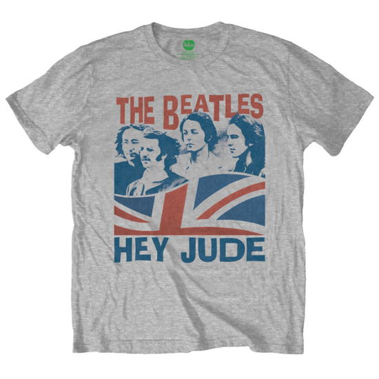 The Beatles Unisex T-Shirt: Windswept / Hey Jude - The Beatles - Merchandise - Apple Corps - Apparel - 5055295330979 - 9 januari 2020