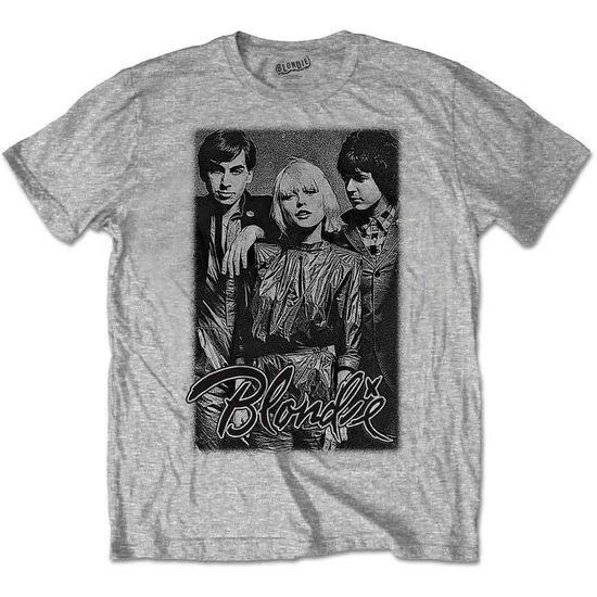 Blondie Unisex T-Shirt: Band Promo (Grey) - Blondie - Fanituote - Rockoff - 5056170672979 - tiistai 26. maaliskuuta 2019