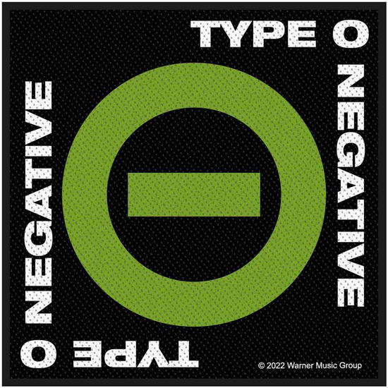 Type O Negative Standard Woven Patch: Negative Symbol - Type O Negative - Koopwaar -  - 5056365715979 - 