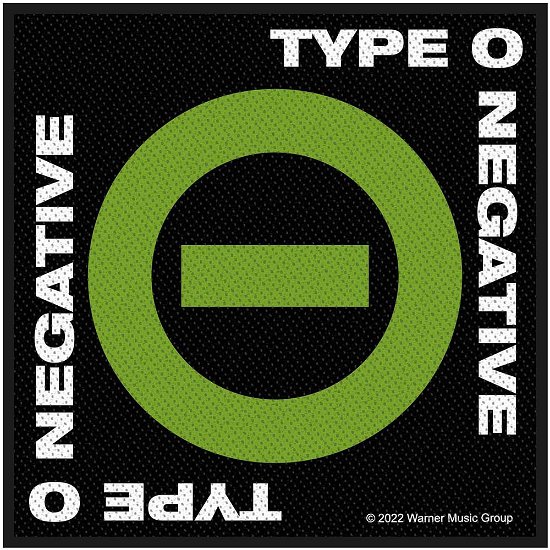 Cover for Type O Negative · Type O Negative Standard Woven Patch: Negative Symbol (Patch)