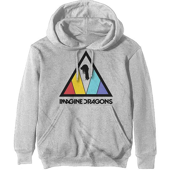 Cover for Imagine Dragons · Imagine Dragons Unisex Pullover Hoodie: Triangle Logo (Hoodie) [size S] [White - Unisex edition]