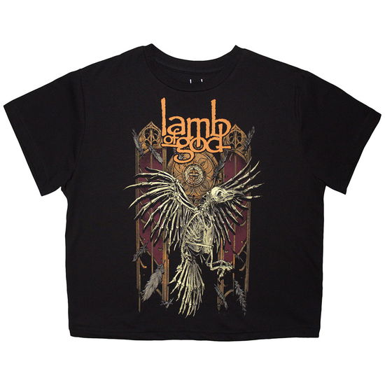 Cover for Lamb Of God · Lamb Of God Ladies Crop Top: Crow (Black) (Bekleidung) [size S] (2025)