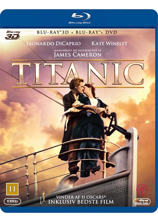 Cover for James Cameron · Titanic (3D BD/BD/DVD) [3D edition] (2012)