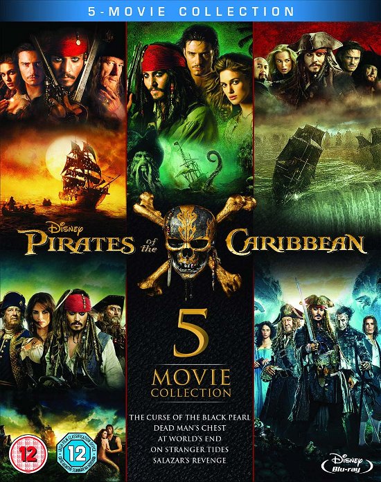 Cover for Pirates of the Caribbean 1-5 B · Pirates Of The Caribbean 1-5 Boxset (Blu-ray) (2017)