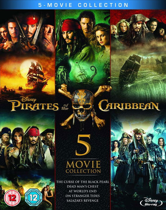 Cover for Pirates of the Caribbean 1-5 B · Pirates Of The Caribbean 1-5 Boxset (Blu-Ray) (2017)