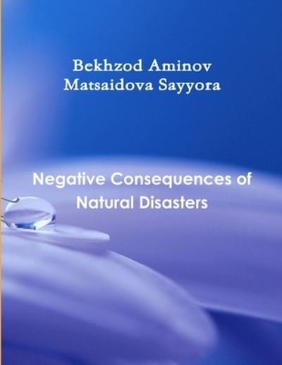 Cover for Bekhzod Aminov · &quot;Negative Consequences of Natural Disasters&quot; (Taschenbuch) (2019)