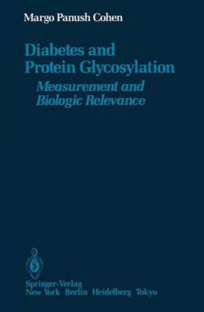 Cover for Cohen · Diabetes and Protein Glycosylatio (Bok)