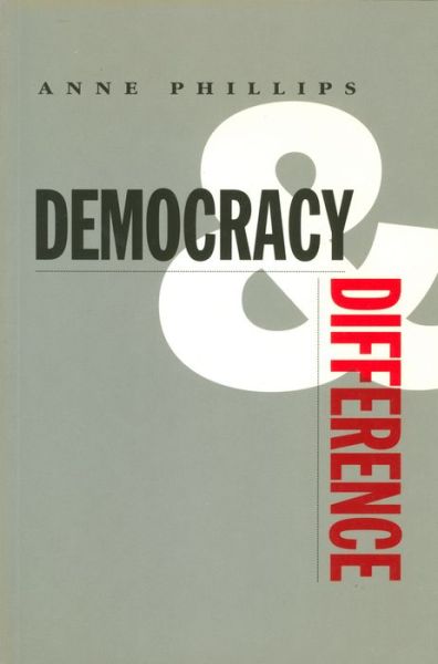 Cover for Anne Phillips · Democracy and Difference (Paperback Book) (1993)