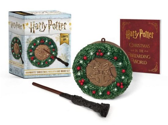 Cover for Donald Lemke · Harry Potter: Hogwarts Christmas Wreath and Wand Set: Lights Up! (Book) (2019)