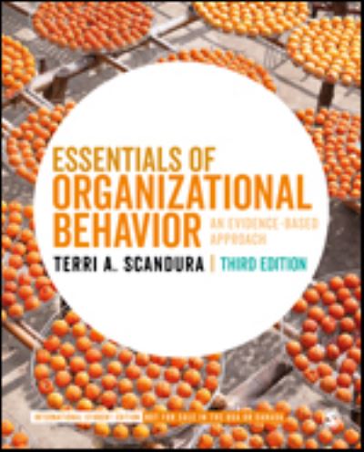 Cover for Terri A. Scandura · Essentials of Organizational Behavior - International Student Edition: An Evidence-Based Approach (Paperback Book) [3 Revised edition] (2021)