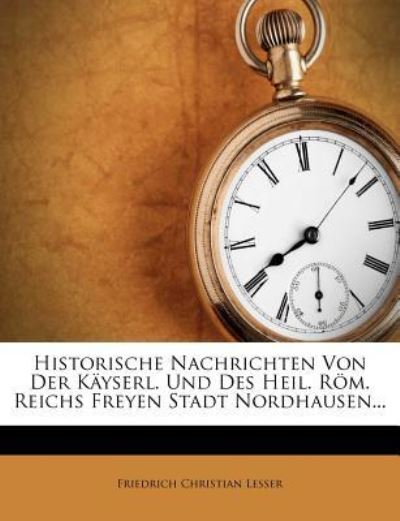 Cover for Lesser · Historische Nachrichten Von Der (Buch) (2011)