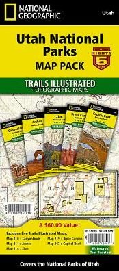 Utah National Parks [map Pack Bundle] Adventure Map - National Geographic Maps - Kirjat - National Geographic Maps - 9781597755979 - 2023