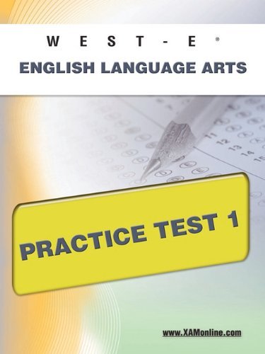Cover for Sharon Wynne · West-e English Language Arts Practice Test 1 (Taschenbuch) (2011)