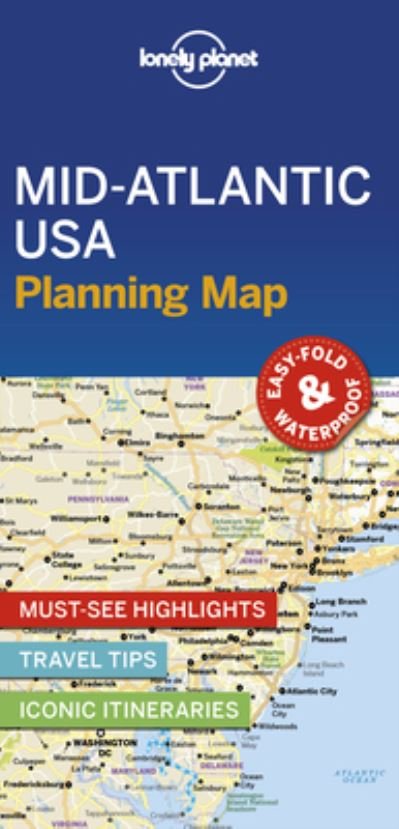 Cover for Lonely Planet · Lonely Planet Mid-Atlantic USA Planning Map (Landkart)