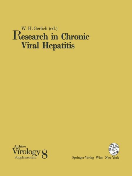 Cover for W H Gerlich · Research in Chronic Viral Hepatitis - Archives of Virology. Supplementa (Taschenbuch) (1993)