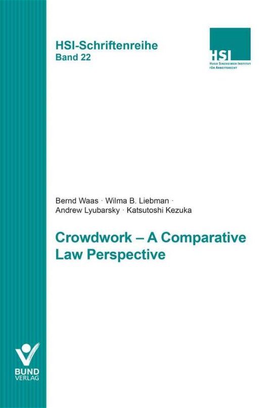 Cover for Waas · Crowdwork - A comparative Law Pers (Buch)