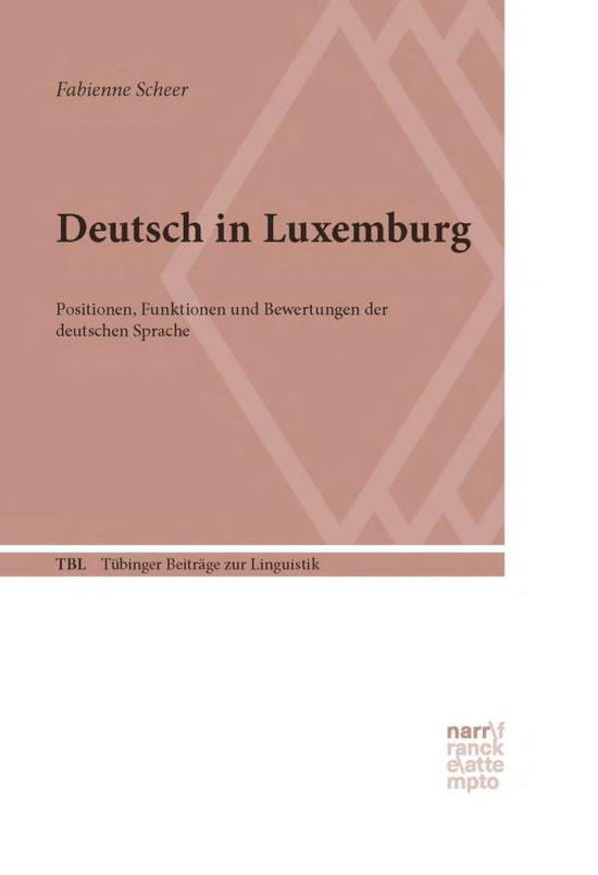 Cover for Scheer · Deutsch in Luxemburg (Book)