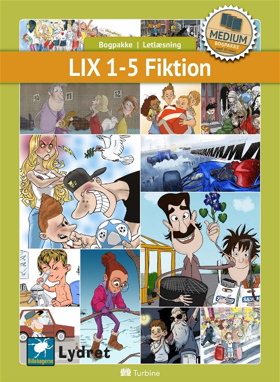 Cover for Bogpakke, letlæsning, fiktion · Bogpakke: LIX 1-5 Fiktion (MEDIUM 20 bøger) (Hardcover bog) [1. udgave] (2019)