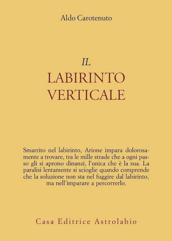 Cover for Aldo Carotenuto · Il Labirinto Verticale (Buch)