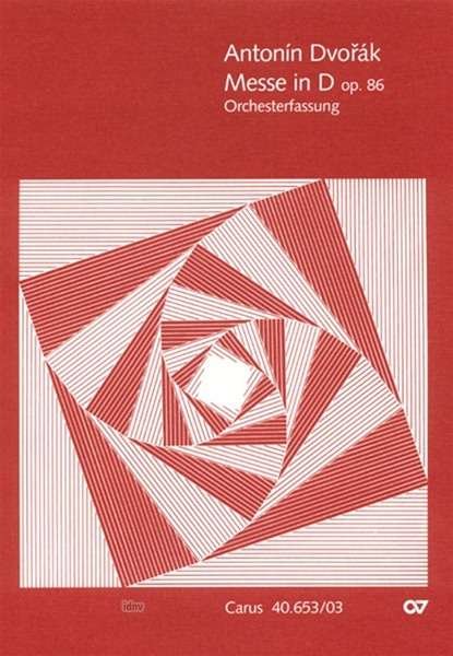 Cover for Dvorak · Messe D-Dur op.86,KA.CV40.653/03 (Book)