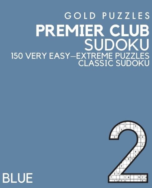 Cover for Gp Press · Gold Puzzles Premier Club Sudoku Blue Book 2 (Paperback Bog) (2020)
