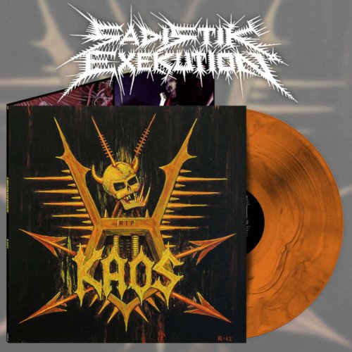 Cover for Sadistik Exekution · K.A.O.S. (Orange Marbled Vinyl LP) (LP) (2022)