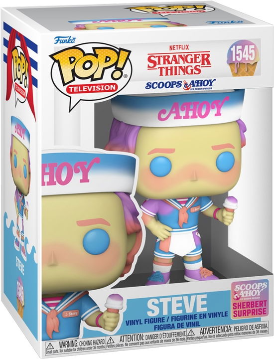 Stranger Things POP! TV Vinyl Figur Steve (Scoops A -  - Gadżety - Funko - 0889698799980 - 16 sierpnia 2024