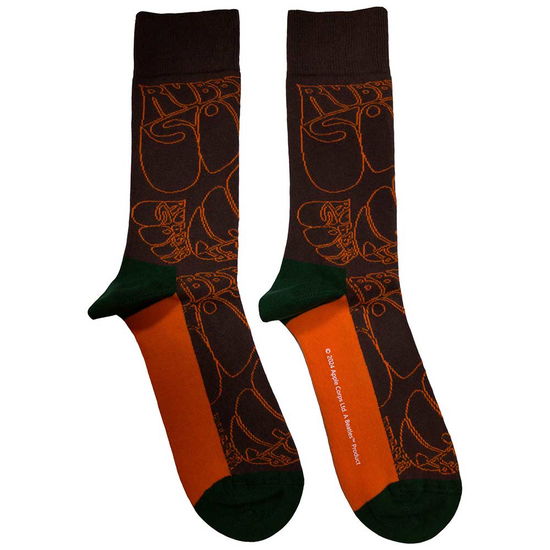 Cover for The Beatles · The Beatles Unisex Ankle Socks: Rubber Soul Text Outlines Repeat (UK Size 7 - 11) (CLOTHES) [size M] (2024)