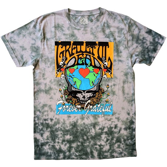 Cover for Grateful Dead · Grateful Dead Unisex T-Shirt: Forever Grateful (Green) (Wash Collection) (T-shirt) [size S] (2025)