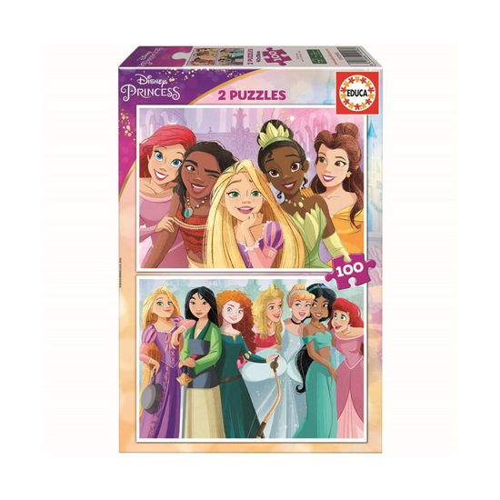 Cover for Educa · 2x100 Disney Princess 2 Puzzles Wood (80-19298) (Toys)