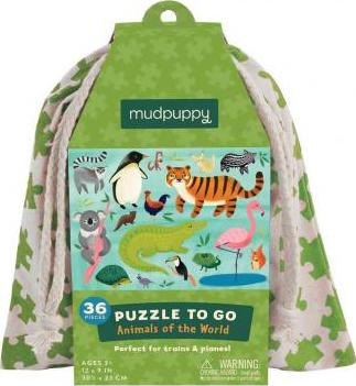 Animals of the World Puzzle to Go - Animals Of The World Puzzle To Go - Board game - Galison - 9780735345980 - January 19, 2016