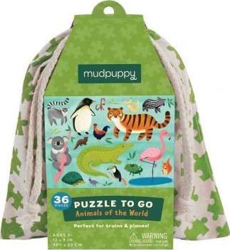 Animals of the World Puzzle to Go - - No Manufacturer - - Merchandise -  - 9780735345980 - January 19, 2016