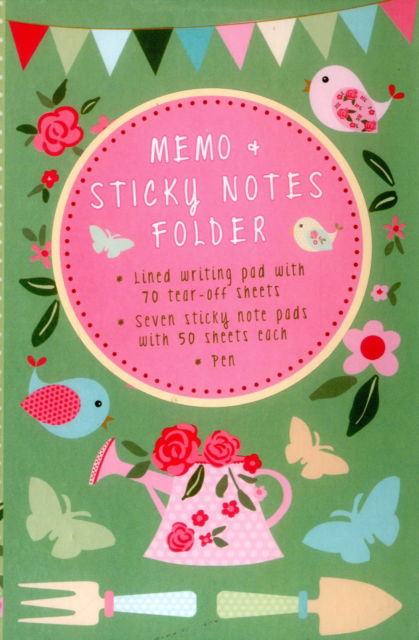 Cover for Peony Press · Memo &amp; Sticky Notes Folder: Pretty Garden: Small Folder Containing 7 Sticky Notepads, a Tear-Off Lined Writing Pad, and Gel Pen (MERCH) (2016)