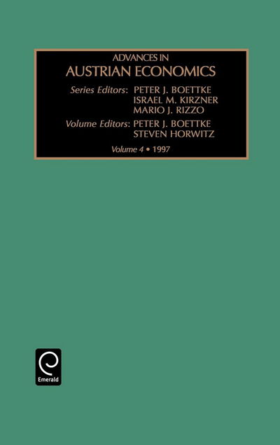 Cover for I.m. Kirzner · Advances in Austrian Economics - Advances in Austrian Economics (Hardcover Book) (1997)