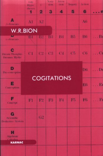Cogitations - Wilfred R. Bion - Books - Taylor & Francis Ltd - 9780946439980 - December 31, 1991