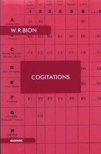 Cogitations - Wilfred R. Bion - Kirjat - Taylor & Francis Ltd - 9780946439980 - tiistai 31. joulukuuta 1991