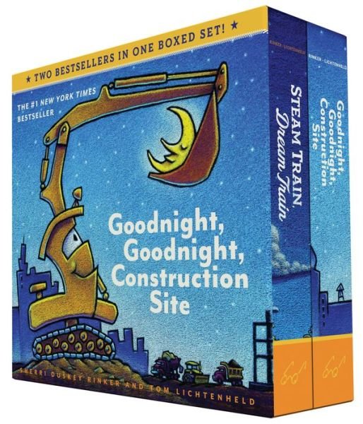 Goodnight, Goodnight, Construction Site and Steam Train, Dream Train Board Books Boxed Set - Steam Train, Dream Train - Sherri Duskey Rinker - Books - Chronicle Books - 9781452146980 - September 15, 2015