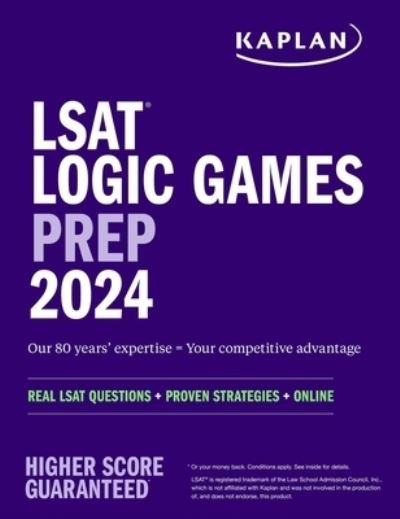 Cover for Kaplan Test Prep · LSAT Logic Games Prep 2024 (Book) (2023)
