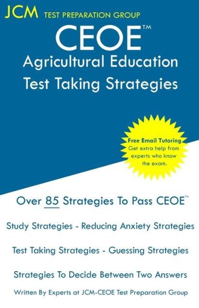 Cover for Jcm-Ceoe Test Preparation Group · CEOE Agricultural Education - Test Taking Strategies (Paperback Book) (2019)