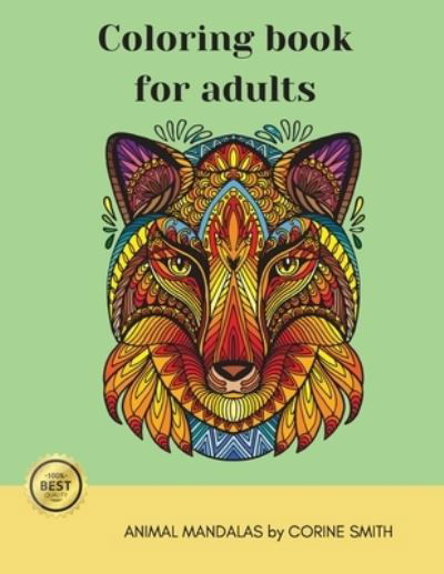Cover for Corine Smith · Adult coloring book - Animal mandala (Paperback Book) (2021)