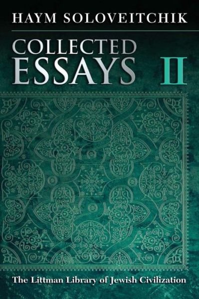Cover for Haym Soloveitchik · Collected Essays, Volume 2 (Gebundenes Buch) (2014)