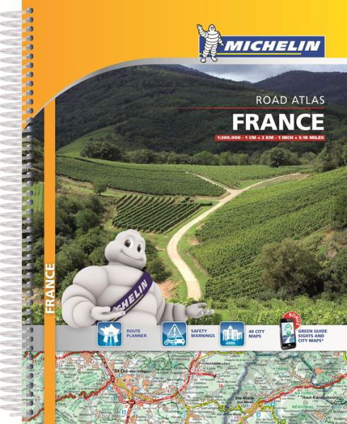 Cover for Michelin · France -A4 Tourist &amp; Motoring Atlas (Spiral Book) [10th edition] (2021)