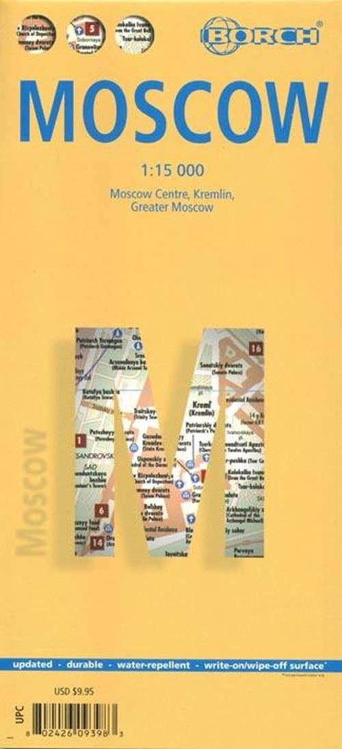 Moscow (lamineret), Borch City Map - Borch GmbH - Bücher - Borch - 9783866093980 - 2017