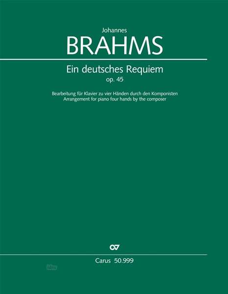 Dtsch.Requiem,Kl zu 4hd.CV50.999 - Brahms - Books -  - 9790007081980 - 