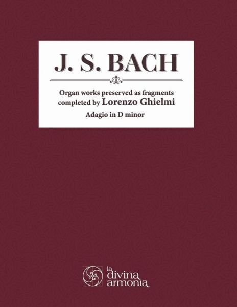 Cover for Lorenzo Ghielmi · J. S. Bach (Paperback Book) (2020)