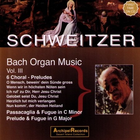 Cover for Bach,j.s. / Schweitzer · Orgelmusik 3: 6 Choral (CD) (2012)
