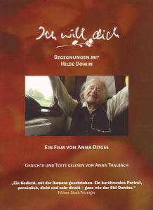 Cover for Hilde Domin · Ich Will Dich (DVD) (2008)