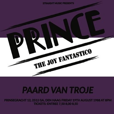 Cover for Prince · The Joy Fantastico- Live in the Hague `88 (CD) [Japan Import edition] (2023)