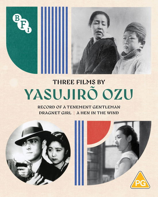 Cover for Yasujirô Ozu · Yosujiro Ozu - Record Of A Tenement Gentleman / Dragnet Girl / A Hen In The Wind (Blu-Ray) (2023)