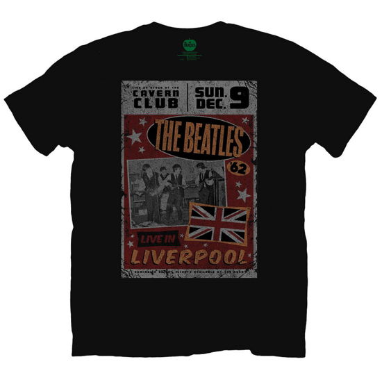 The Beatles Unisex T-Shirt: Live In Liverpool - The Beatles - Marchandise - MERCHANDISE - 5055295335981 - 19 décembre 2019